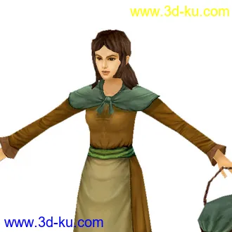 3D打印模型某游戏的NPC妇女的图片
