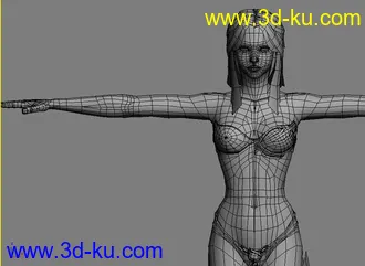 3D打印模型偷发某人自己做的美女的图片