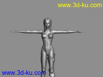 3D打印模型偷发某人自己做的美女的图片