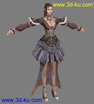3D打印模型GE遊戲人物-女的图片
