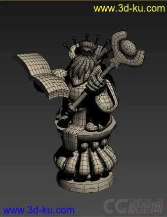 3D打印模型一个游戏里的雕像的图片