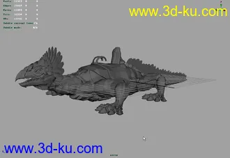 3D打印模型蜥蜴龙的图片