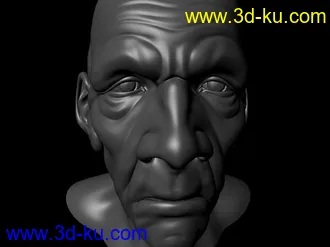 3D打印模型老人头部的图片