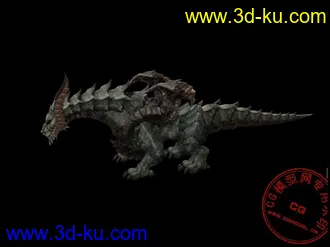 3D打印模型天堂2地龙安塔瑞斯，火龙巴拉卡斯的图片