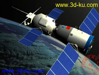 3D打印模型神舟 :  3ds  贴纸 + 国旗的图片