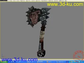 3D打印模型战斧的图片