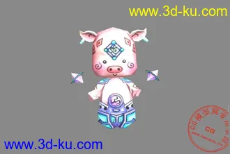 3D打印模型飛仙 豬生肖的图片