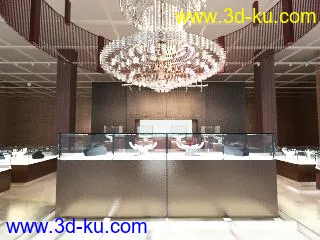 手表店整体装修模型的图片