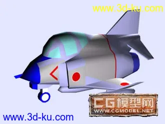 3D打印模型Q蛋飛機的图片