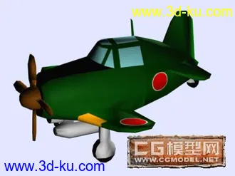 3D打印模型Q蛋飛機的图片