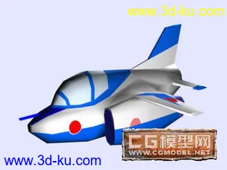 3D打印模型Q蛋飛機的图片