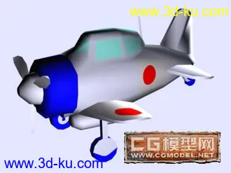 3D打印模型Q蛋飛機的图片