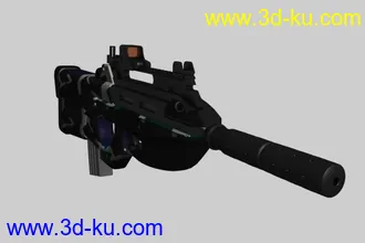 3D打印模型高精度F2000型突击步枪的图片