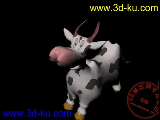 3D打印模型没奶的奶牛一头的图片