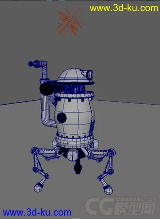 3D打印模型MAMAX的机械设定 阿宝 自己1小时作品  MAYA的图片
