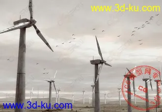 3D打印模型风车的图片