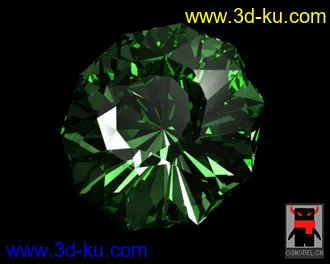 3D打印模型天然紫钻石的图片