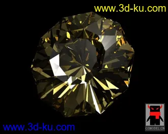 3D打印模型天然紫钻石的图片