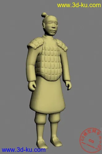 3D打印模型秦始皇兵马佣的图片