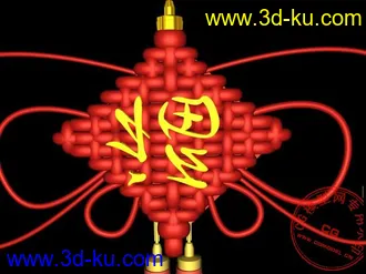 3D打印模型一个中国结很好用的！特别是影视的朋友关注一下！的图片