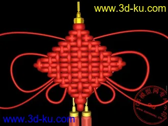 3D打印模型一个中国结很好用的！特别是影视的朋友关注一下！的图片