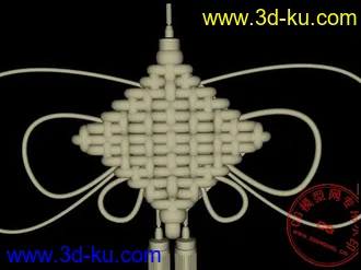 3D打印模型一个中国结很好用的！特别是影视的朋友关注一下！的图片