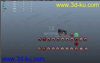 3D打印模型眼睛,MAYA的MB格式,(作者Julian的图片