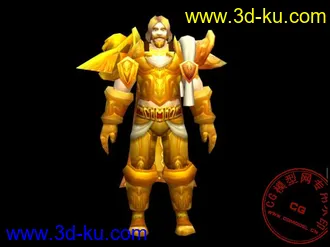 3D打印模型wow黄金圣骑士的图片