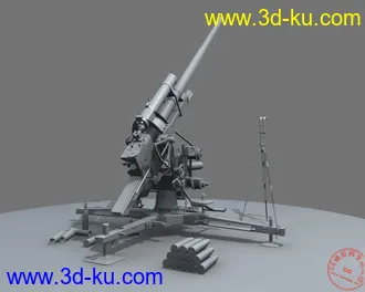 3D打印模型自己做的88炮,,高模,,带历史记录..谢谢大家分享受的图片