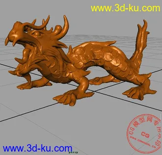 3D打印模型Maya精模－龙（dragon）的图片