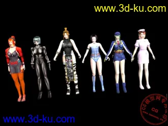 3D打印模型欲望之血MM集合的图片