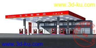 加油站--（模型+贴图）的图片