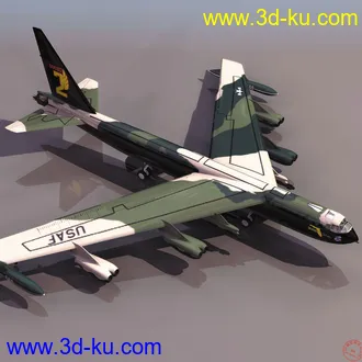 3D打印模型b52轰炸机~没看见有轰炸的，发一个~的图片