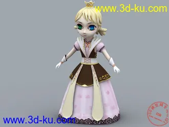3D打印模型我做的小公主。。的图片