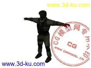 3D打印模型绿警的图片