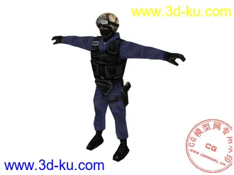 3D打印模型蓝警的图片