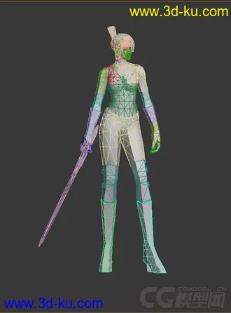 3D打印模型发个姑娘赚积分的图片