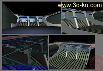 称不上壮观,但绝对雄伟＿＿大坝模型的图片