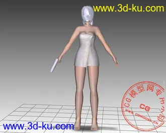 3D打印模型蓓蓓小姐三個版本Max8格式的图片