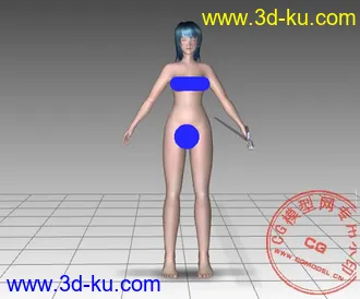 3D打印模型蓓蓓小姐三個版本Max8格式的图片