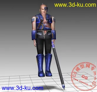 几个游戏人物模型Max8格式的图片