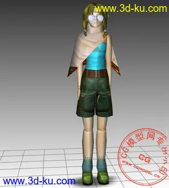 3D打印模型两个女孩的超低模max8格式的图片