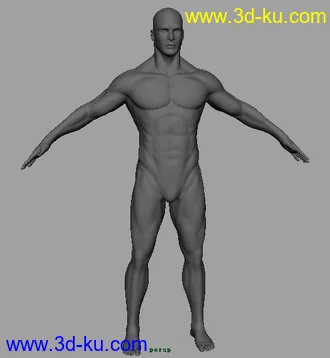 3D打印模型男角色的精细高模的图片