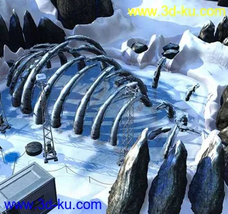 大冰雪场景模型的图片