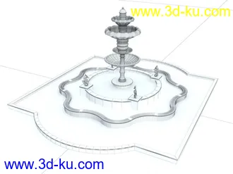 3D打印模型发个喷泉小品~~的图片