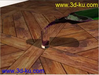 3D打印模型倒酒水的图片