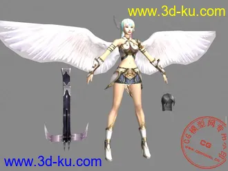 3D打印模型完美世界妖精+羽芒的图片