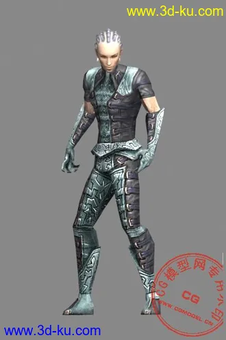 GUILD WARS一套角色模型的图片