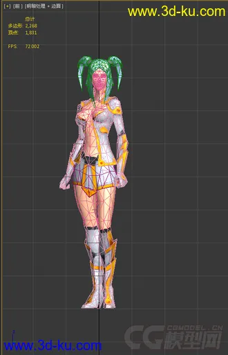 GUILD WARS一套角色模型的图片