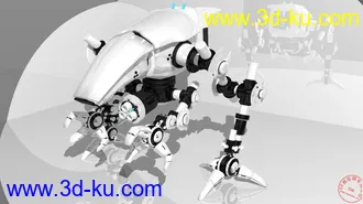 3D打印模型初学MAYA，做了个机器人。（2）的图片